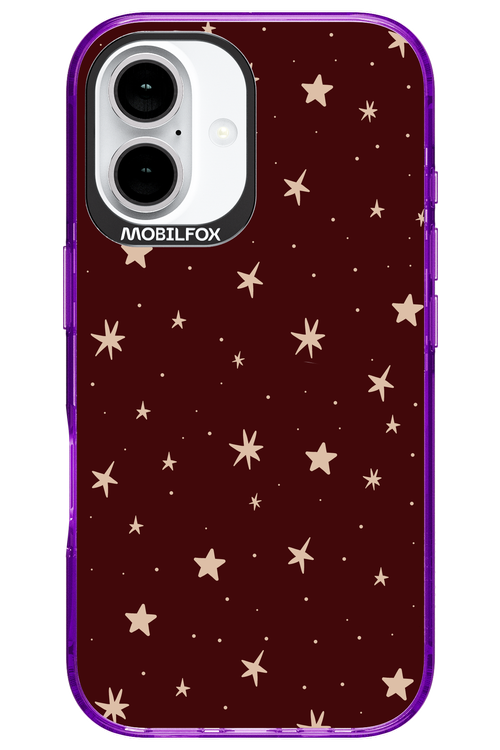 Burgundy Stars - Apple iPhone 16