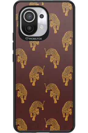 Burgundy Leopard Pattern - Xiaomi Mi 11 5G