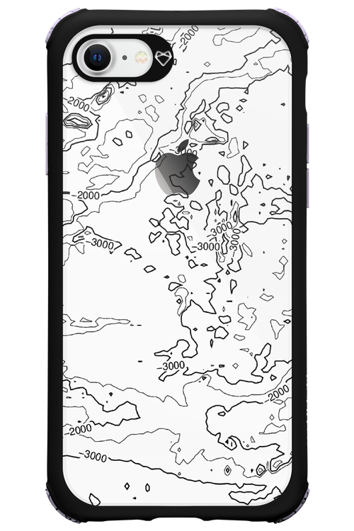Contour Map - Apple iPhone 8