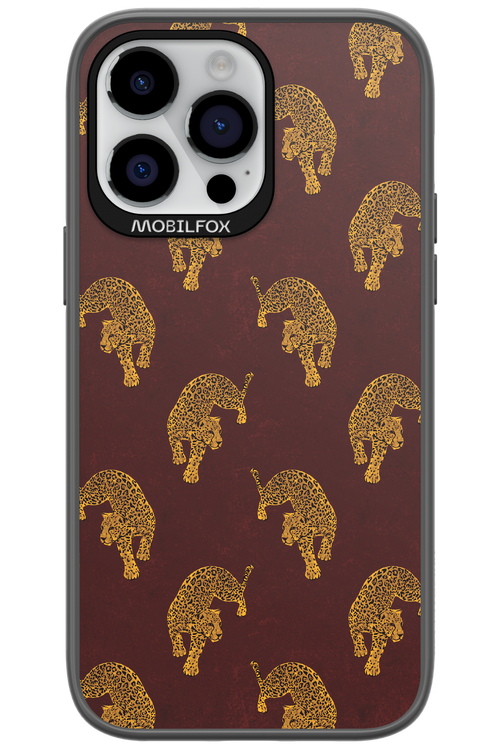 Burgundy Leopard Pattern - Apple iPhone 14 Pro Max