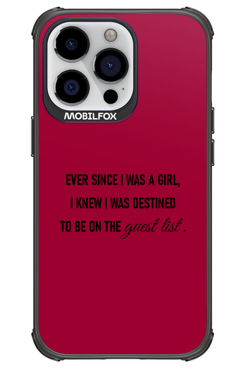 Guest List - Apple iPhone 13 Pro