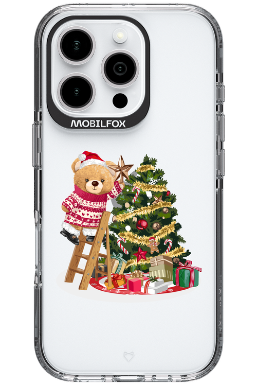 Christmas Bear (Transparent) - Apple iPhone 16 Pro