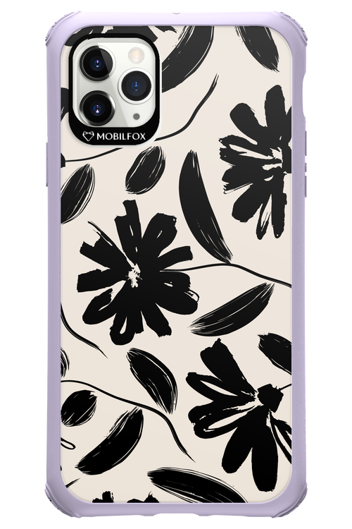 Monochrome Flowerss - Apple iPhone 11 Pro Max
