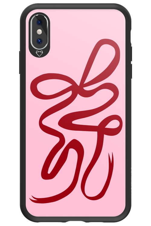 Burgundy Bow - Apple iPhone XS Max