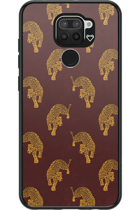 Burgundy Leopard Pattern - Xiaomi Redmi Note 9