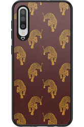 Burgundy Leopard Pattern - Samsung Galaxy A50