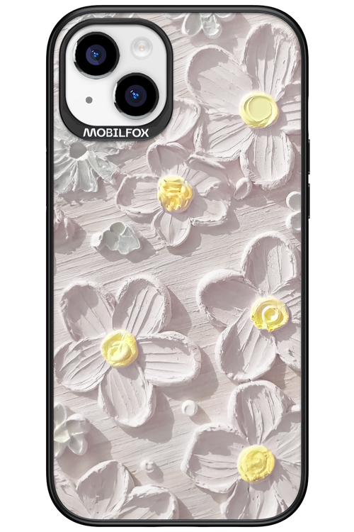 White Flowers - Apple iPhone 15 Plus