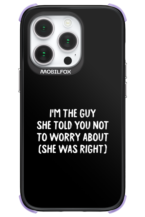 She was right 2.0 - Apple iPhone 14 Pro