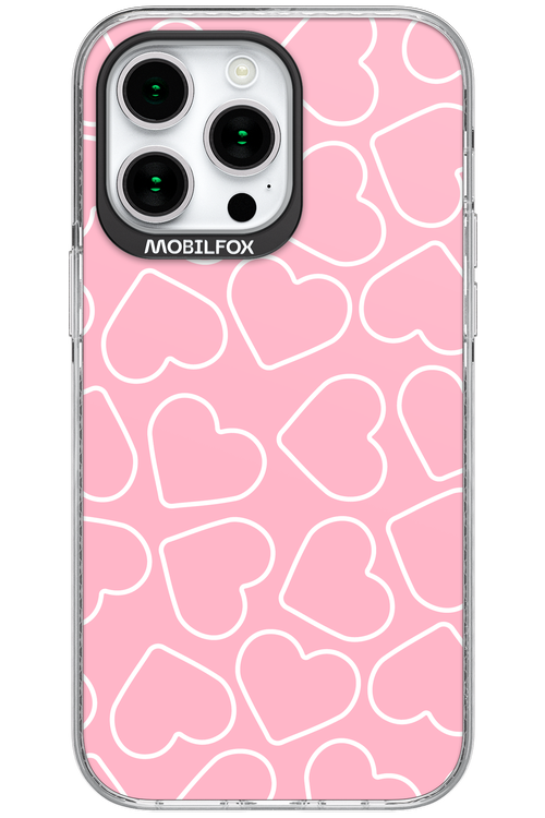 Line Heart Pink - Apple iPhone 15 Pro Max