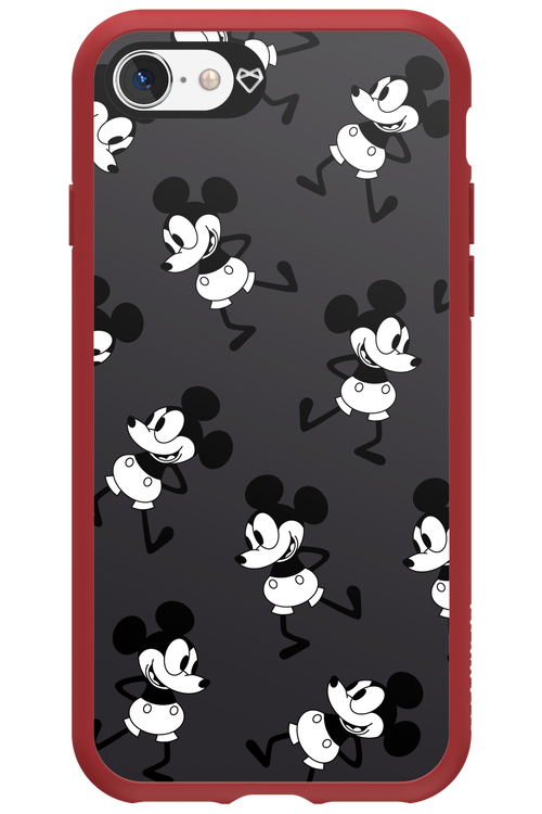 Iconic Mouse (antracite pattern) - Apple iPhone SE 2022