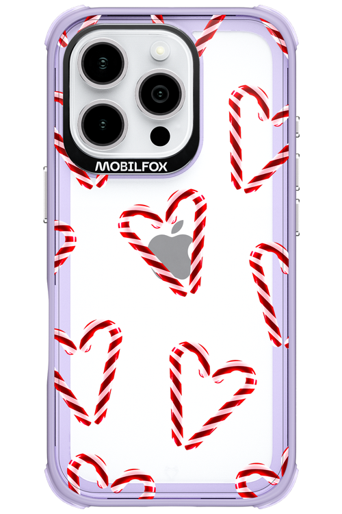 Candy Cane Hearts - Apple iPhone 16 Pro