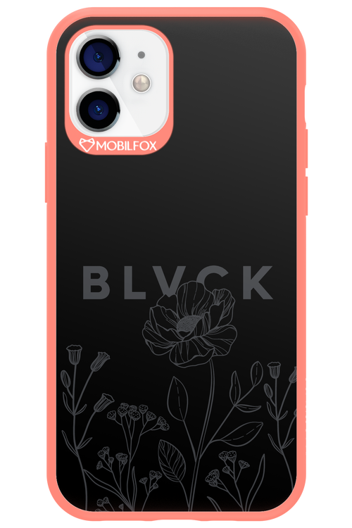 Black Flowers - Apple iPhone 12