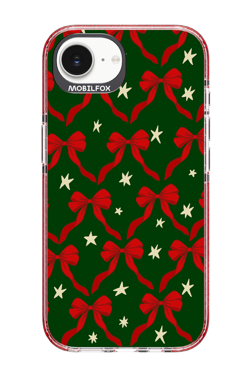 Bow & Stars (Green) - Apple iPhone 16e