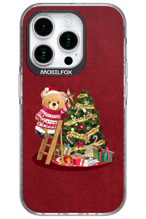 Christmas Bear (Burgundy) - Apple iPhone 15 Pro