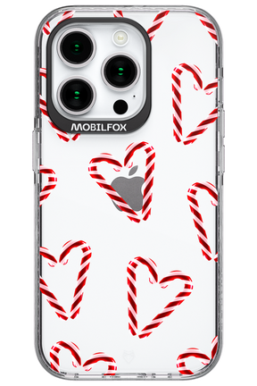 Candy Cane Hearts - Apple iPhone 15 Pro