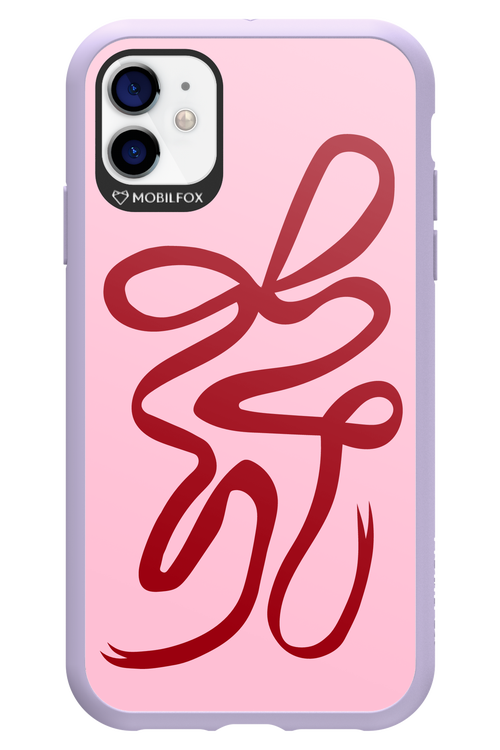 Burgundy Bow - Apple iPhone 11