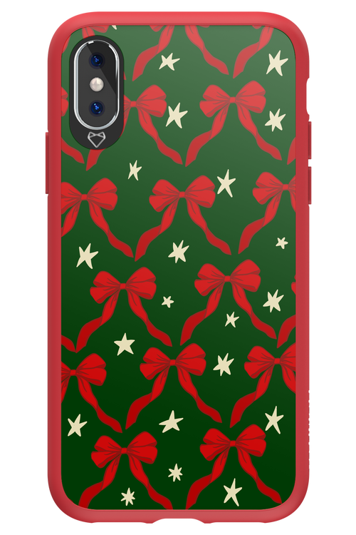 Bow & Stars (Green) - Apple iPhone XS