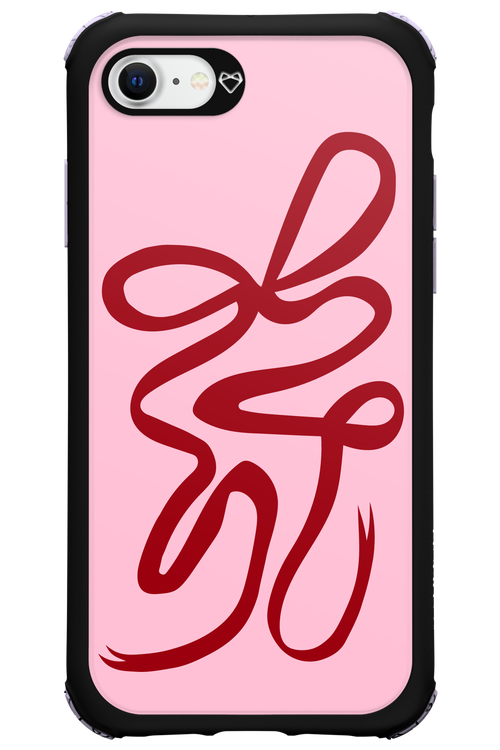 Burgundy Bow - Apple iPhone SE 2022