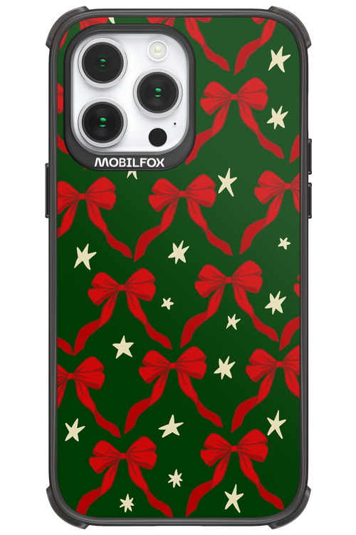 Bow & Stars (Green) - Apple iPhone 14 Pro Max