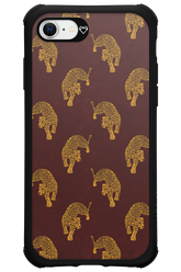 Burgundy Leopard Pattern - Apple iPhone SE 2020