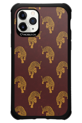 Burgundy Leopard Pattern - Apple iPhone 11 Pro