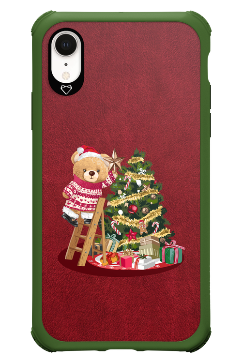 Christmas Bear (Burgundy) - Apple iPhone XR