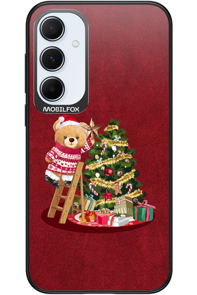 Christmas Bear (Burgundy) - Samsung Galaxy A55