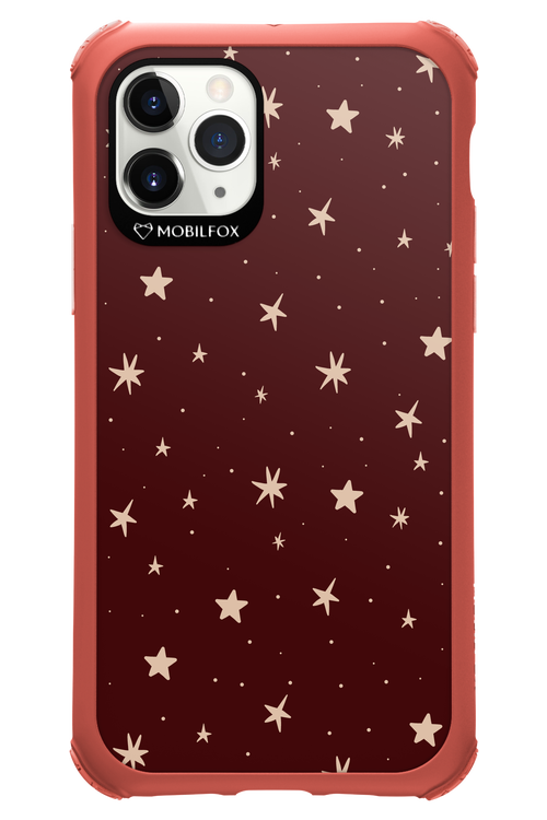 Burgundy Stars - Apple iPhone 11 Pro