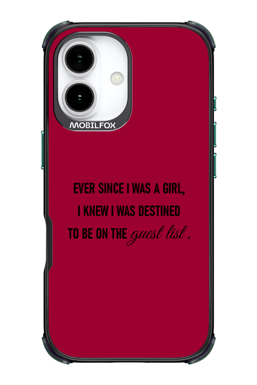 Guest List - Apple iPhone 17