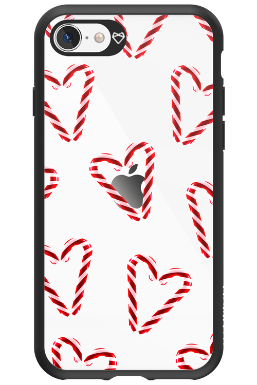 Candy Cane Hearts - Apple iPhone SE 2022