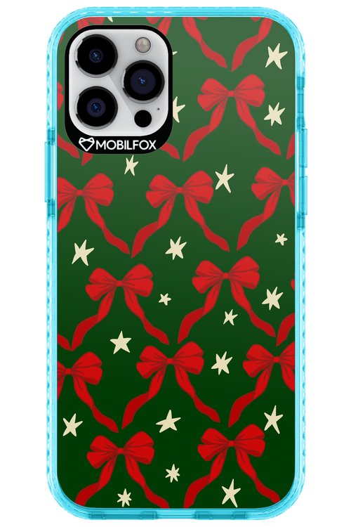 Bow & Stars (Green) - Apple iPhone 12 Pro
