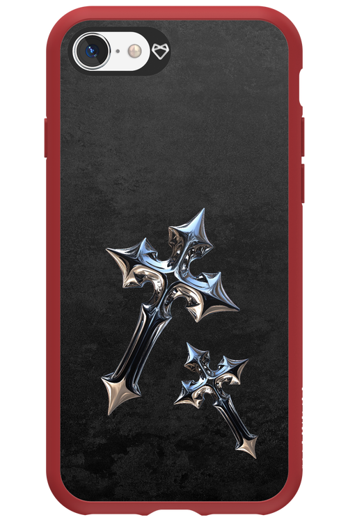 Chrome Crosses - Apple iPhone 8