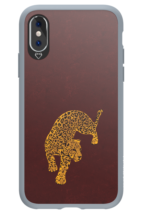 Burgundy Leopard - Apple iPhone XS
