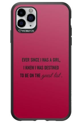 Guest List - Apple iPhone 11 Pro Max