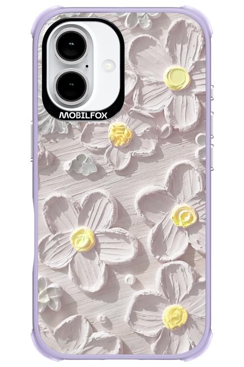 White Flowers - Apple iPhone 16