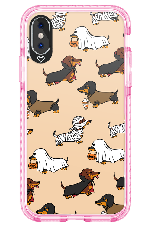 Scary Dachshund - Apple iPhone X