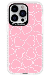 Line Heart Pink - Apple iPhone 13 Pro