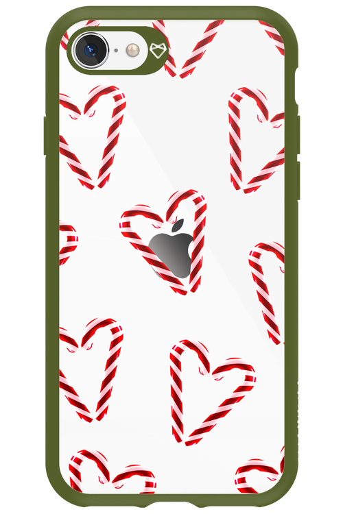 Candy Cane Hearts - Apple iPhone SE 2022