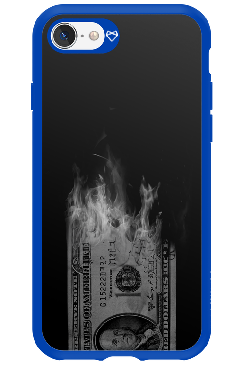 Money Burn B&W - Apple iPhone SE 2022