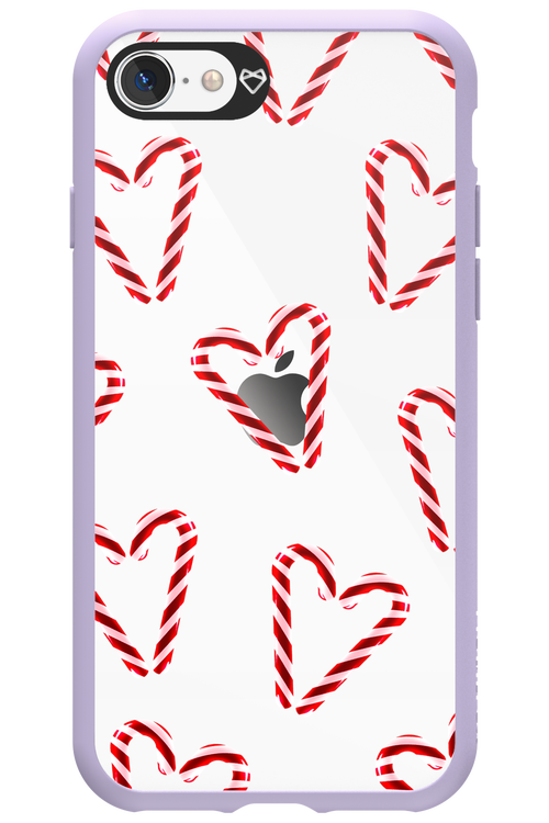 Candy Cane Hearts - Apple iPhone SE 2022