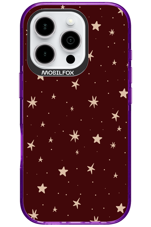 Burgundy Stars - Apple iPhone 16 Pro