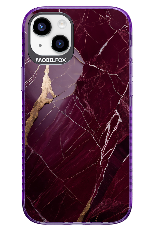 Burgundy Marble - Apple iPhone 14 Plus