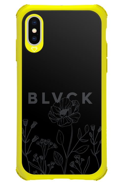 Black Flowers - Apple iPhone X