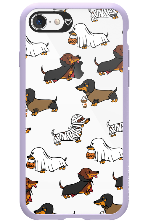 Scary Dachshund (Transparent) - Apple iPhone 8