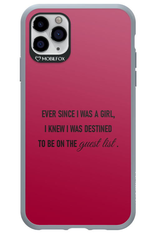 Guest List - Apple iPhone 11 Pro Max