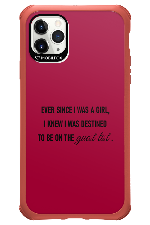 Guest List - Apple iPhone 11 Pro Max