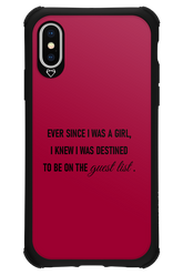 Guest List - Apple iPhone XS