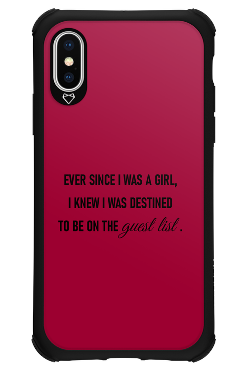 Guest List - Apple iPhone XS