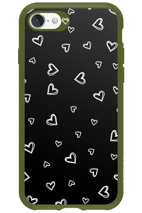 Monochrome Hearts 2.0 - Apple iPhone SE 2020