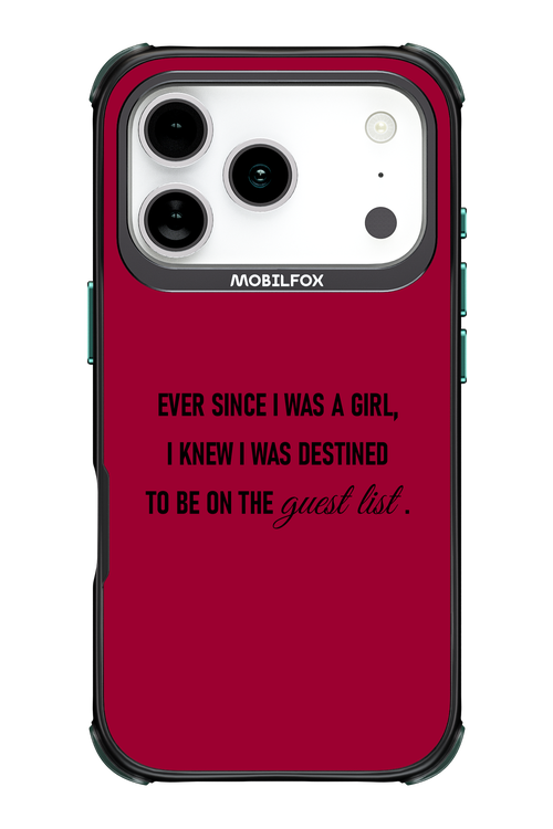Guest List - Apple iPhone 17 Pro